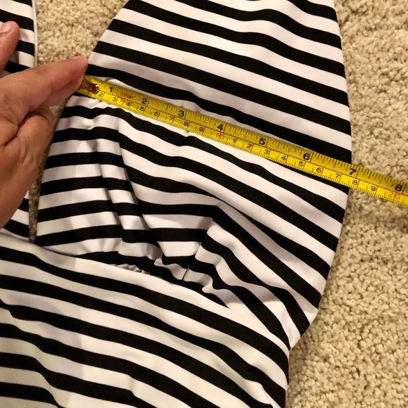 Cupshe Floral Stripe Halter One Piece Swimsuit - Picture 9 of 10